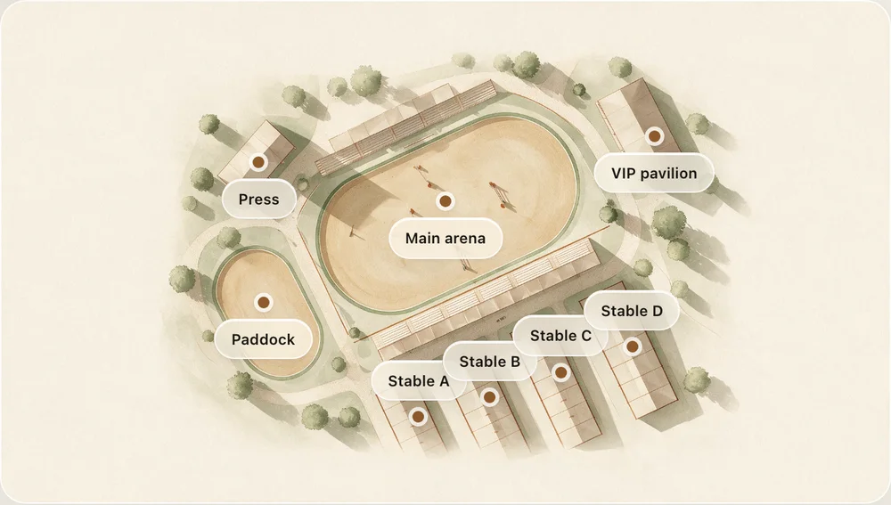 Interactive venue map