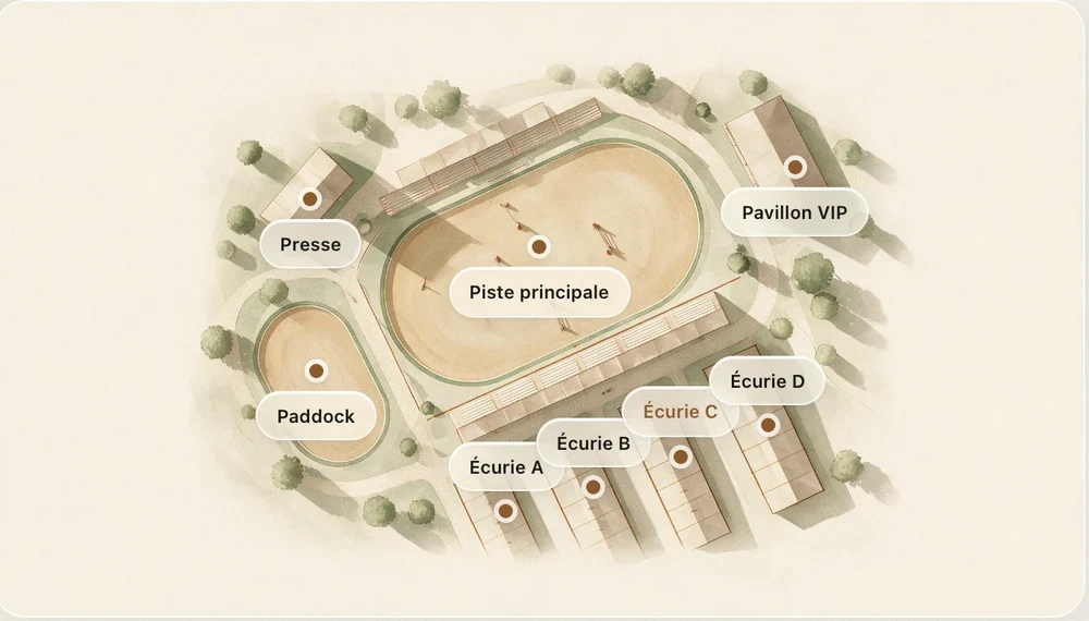 Interactive venue map
